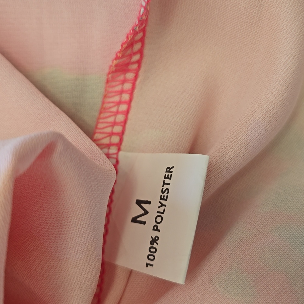 Vibrant Floral Halter Dress Sz Med - Picture 5 of 5